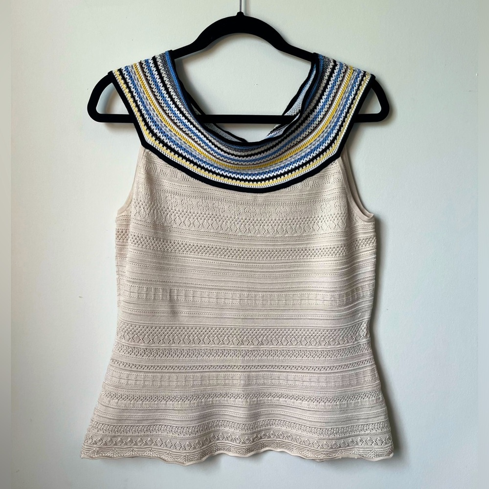 White House Black Market Sleeves Tank Boat Neck Off Shoulder. Size M